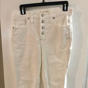 White High Rise Madewell Jeans
